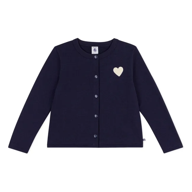 Chaqueta de punto lisa | Azul Marino