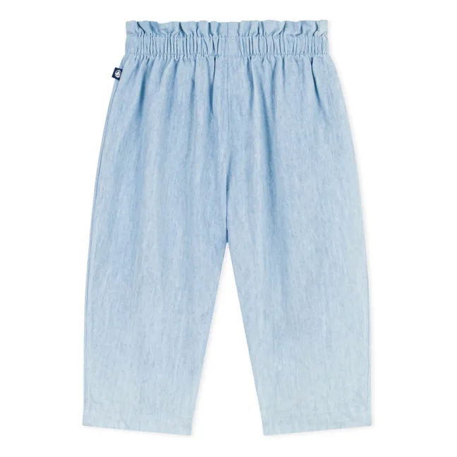 Pantalon Chambray | Bleu Clair