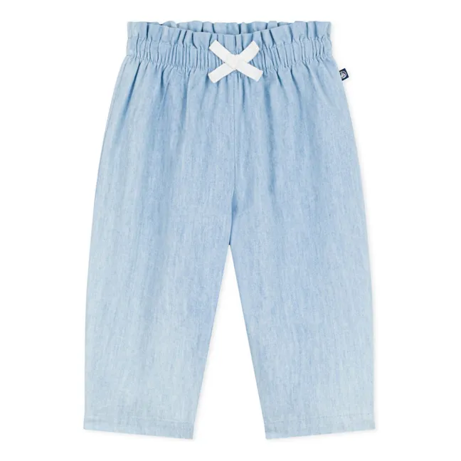 Pantalon Chambray | Bleu Clair