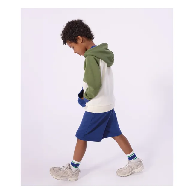 Sudadera Molton Colorblock | Crudo