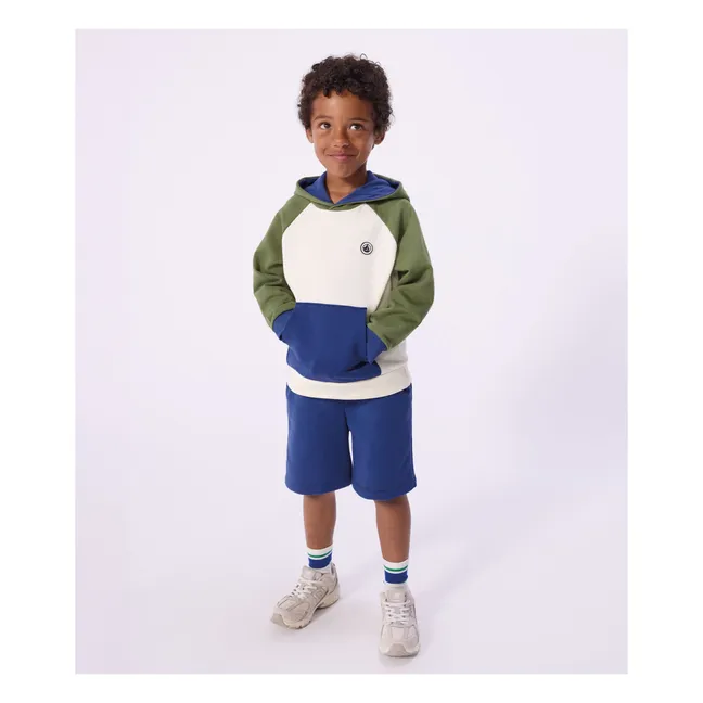 Sudadera Molton Colorblock | Crudo