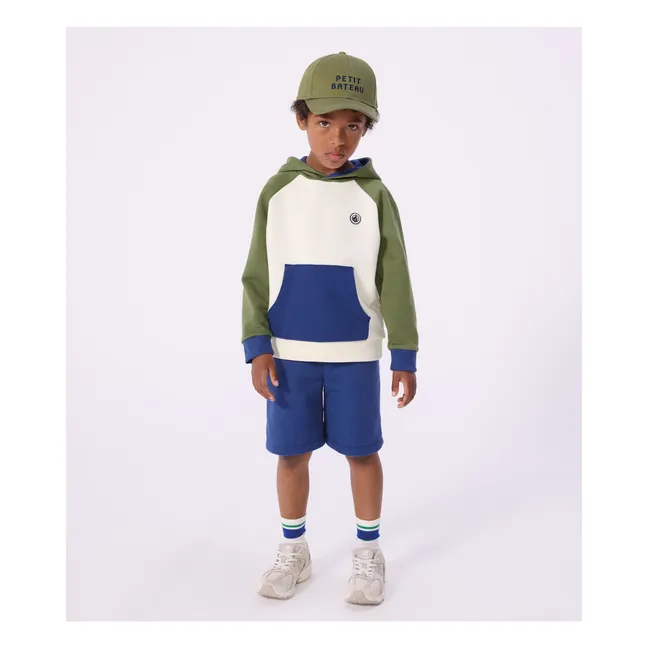 Sudadera Molton Colorblock | Crudo