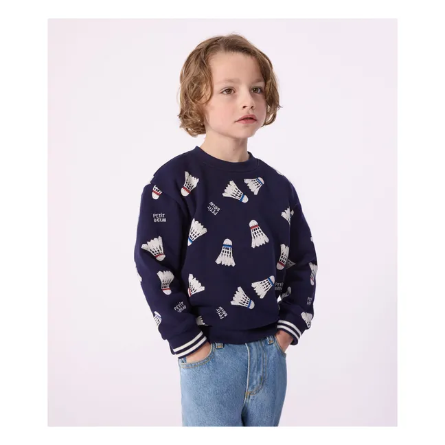 Badminton fleece sweatshirt | Midnight blue