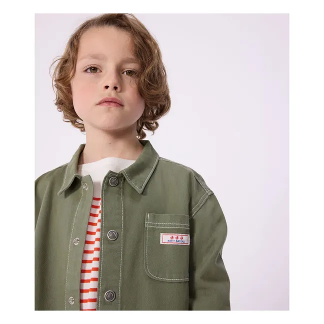 Veste Denim Coton Bio | Khaki