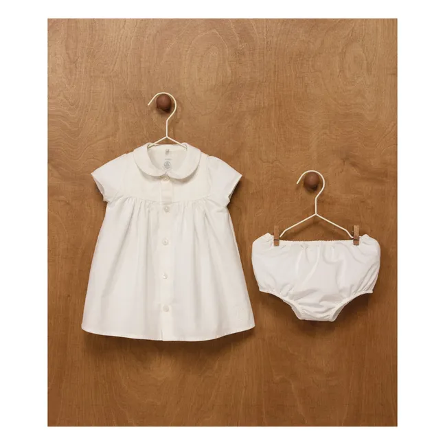 Ensemble Robe et Bloomer Lin et Coton Bio | Blanc