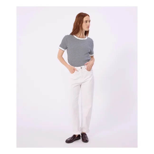 T-shirt Iconique Rayé | Bleu marine
