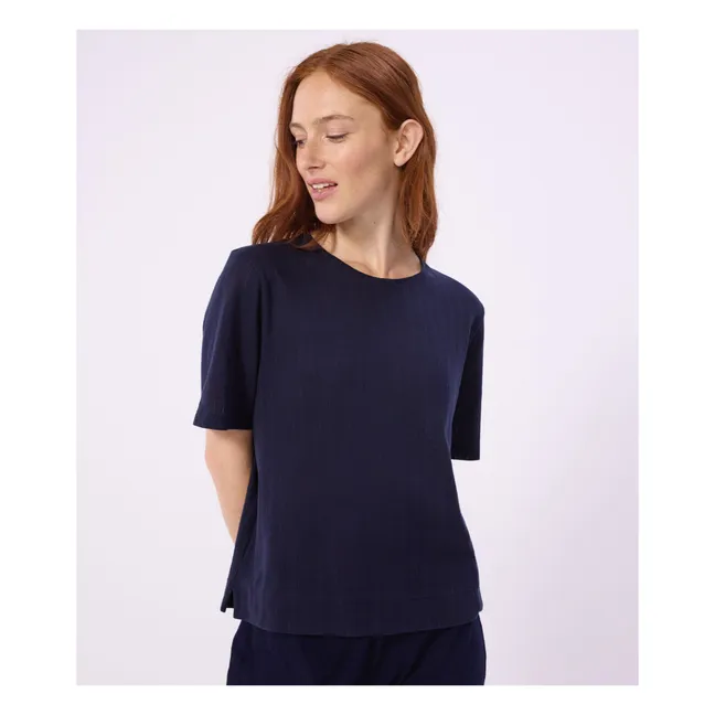 Fluid pyjamas | Navy blue
