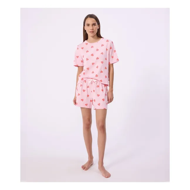 Pyjama Short Hearts | Pink