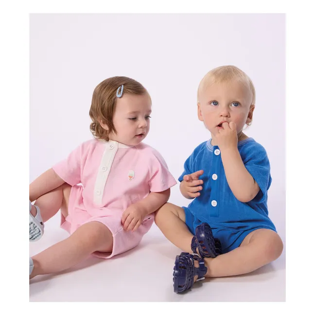 Pelele de toalla liso | Azul Rey