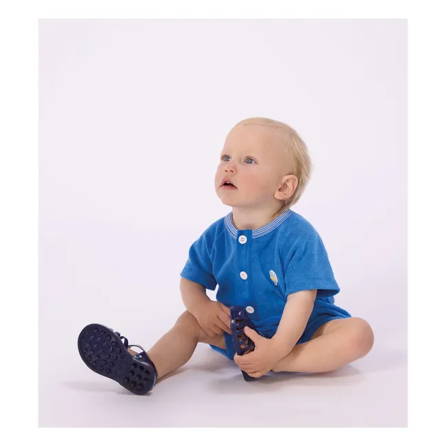 Pelele de toalla liso | Azul Rey