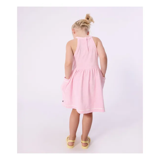 Plain Towelling Dress | Pink