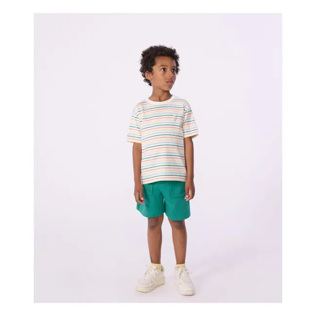 T-shirt Ample Rayé | Jaune