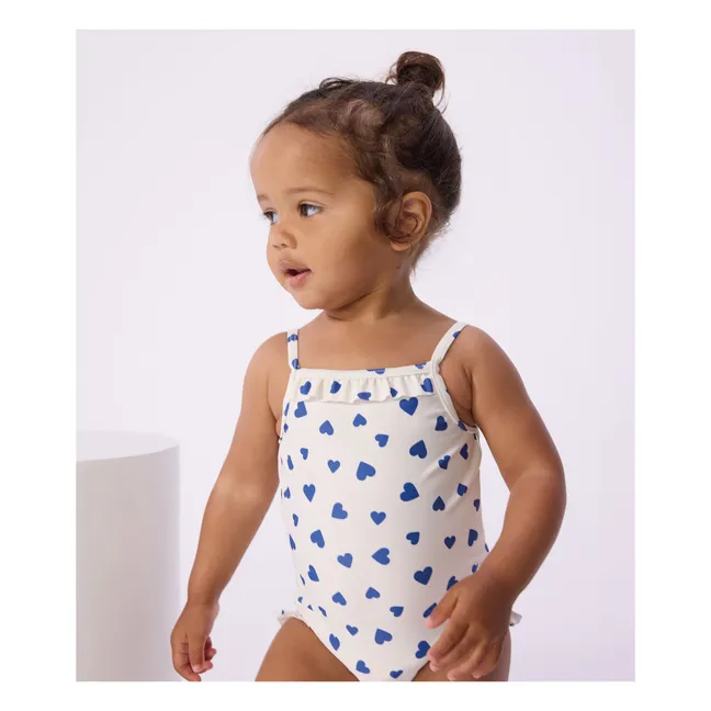 Maillot de Bain Cœurs | Blanc