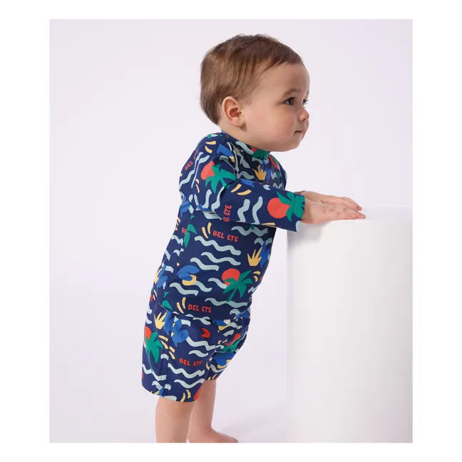 Short de Bain Bel Eté Fibres Recyclées Bébé | Bleu foncé