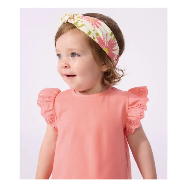 Bandeau Fleuri Crépon | Ecru