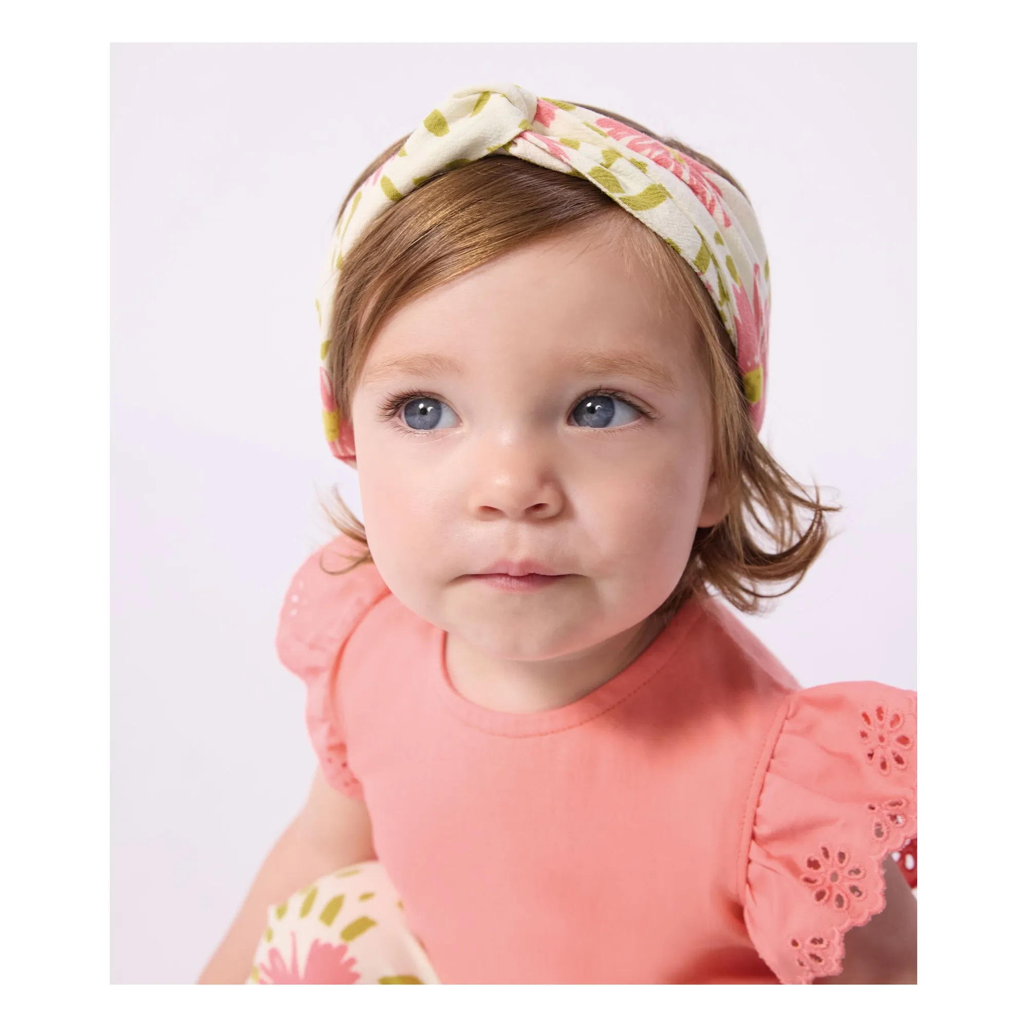 Bandeau Fleuri Crépon | Ecru- Image produit n°1