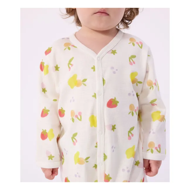 Dors Bien Fruits pyjamas | Ecru