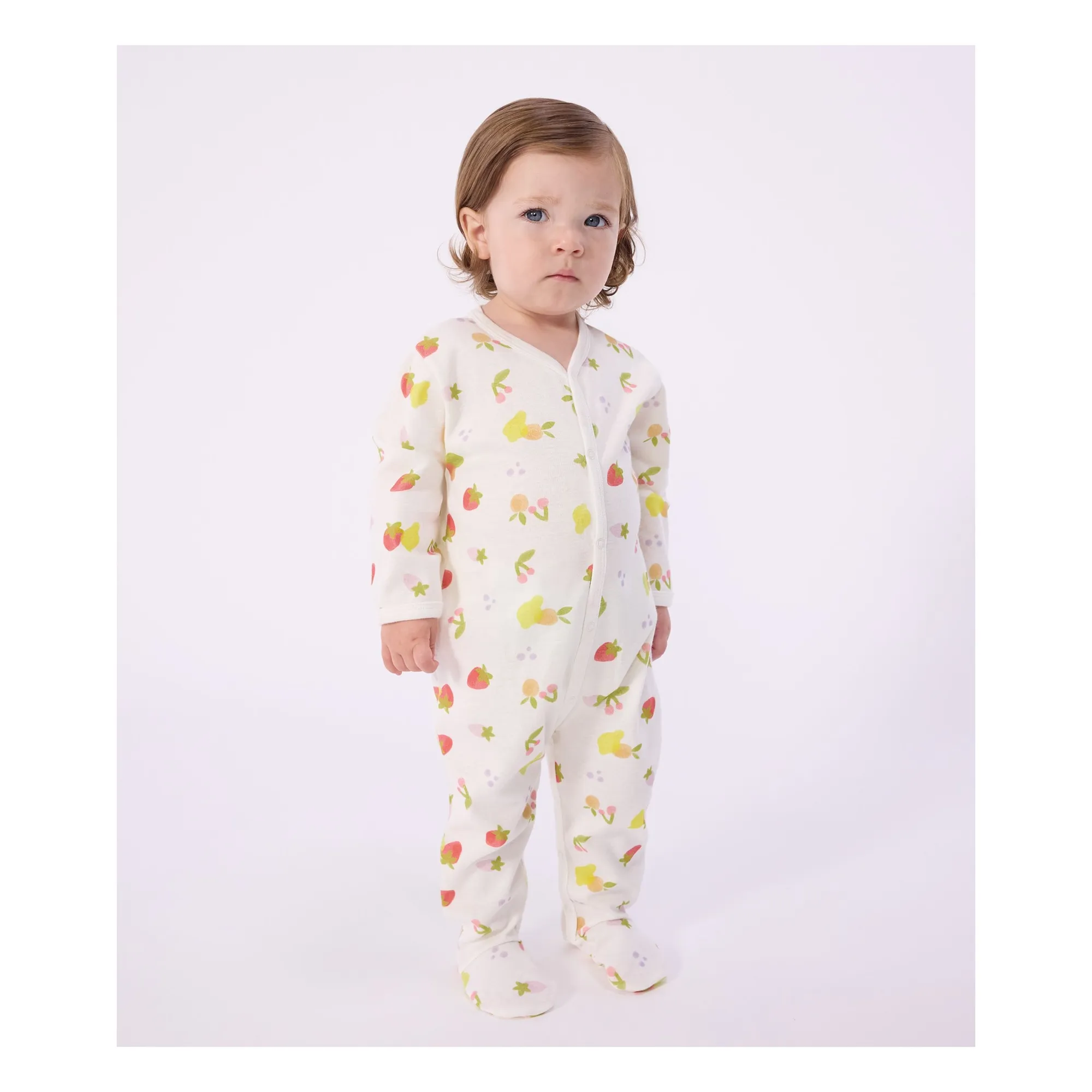 Pyjama Dors Bien Fruits | Ecru- Image produit n°1