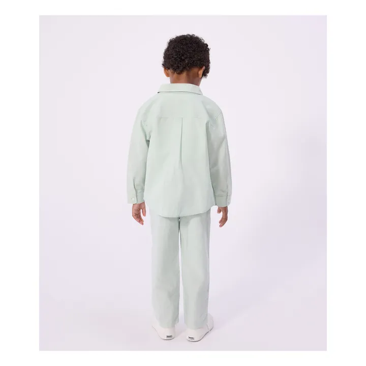 Camisa lisa de lino | Salvia- Imagen del producto n°2