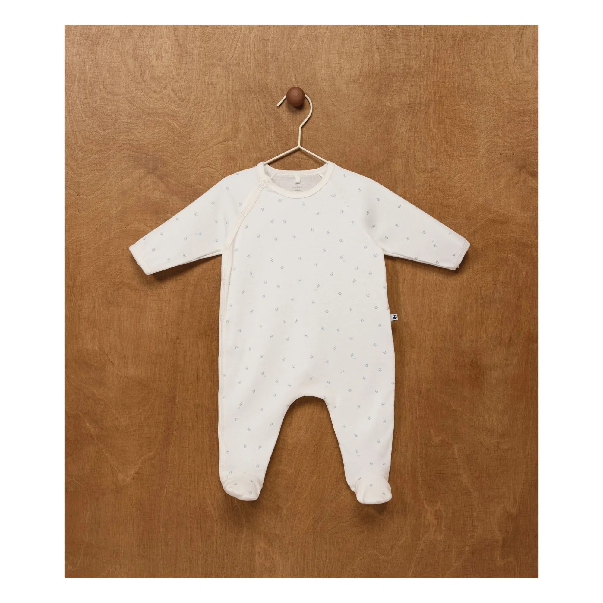 Pyjama Dors Bien Pattes Coton Bio | Blanc- Image produit n°1