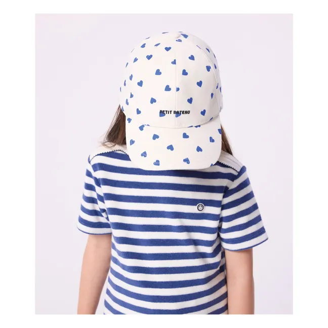 Casquette Cœurs Sergé | Blanc