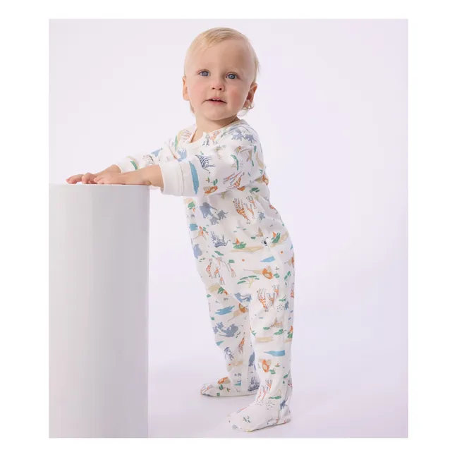 Pijama Dors Bien Zip Savane | Blanco