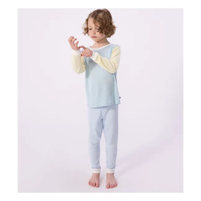 Pijama de rayas Milleraies Colorblock | Verde