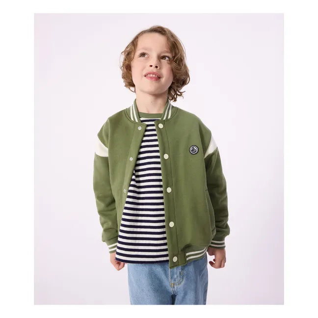 Veste Ample Teddy Molleton | Olive