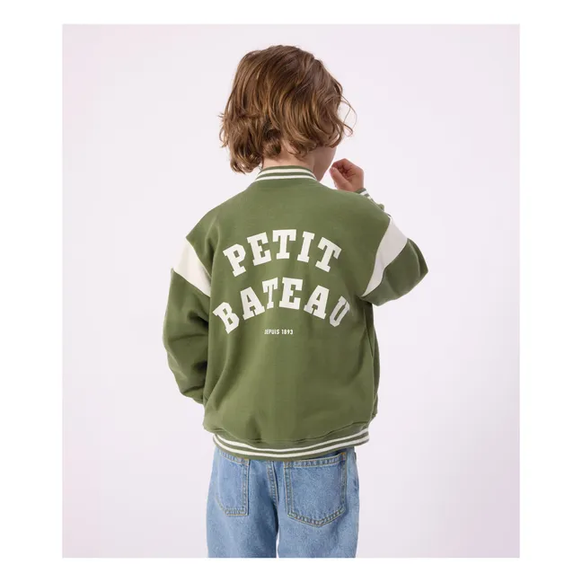 Chaqueta holgada de forro polar Teddy | Olive