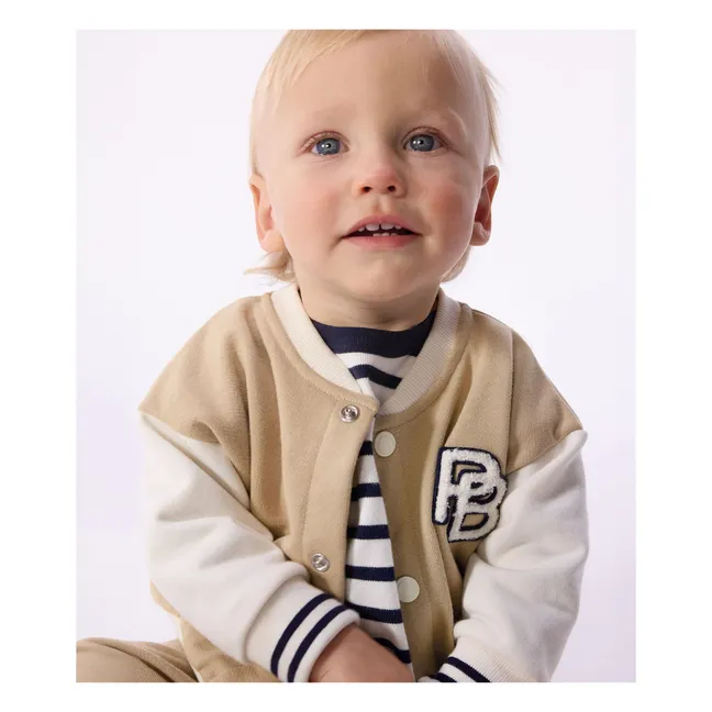 Teddy fleece jacket | Beige