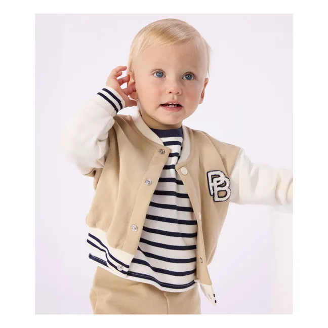 Teddy fleece jacket | Beige