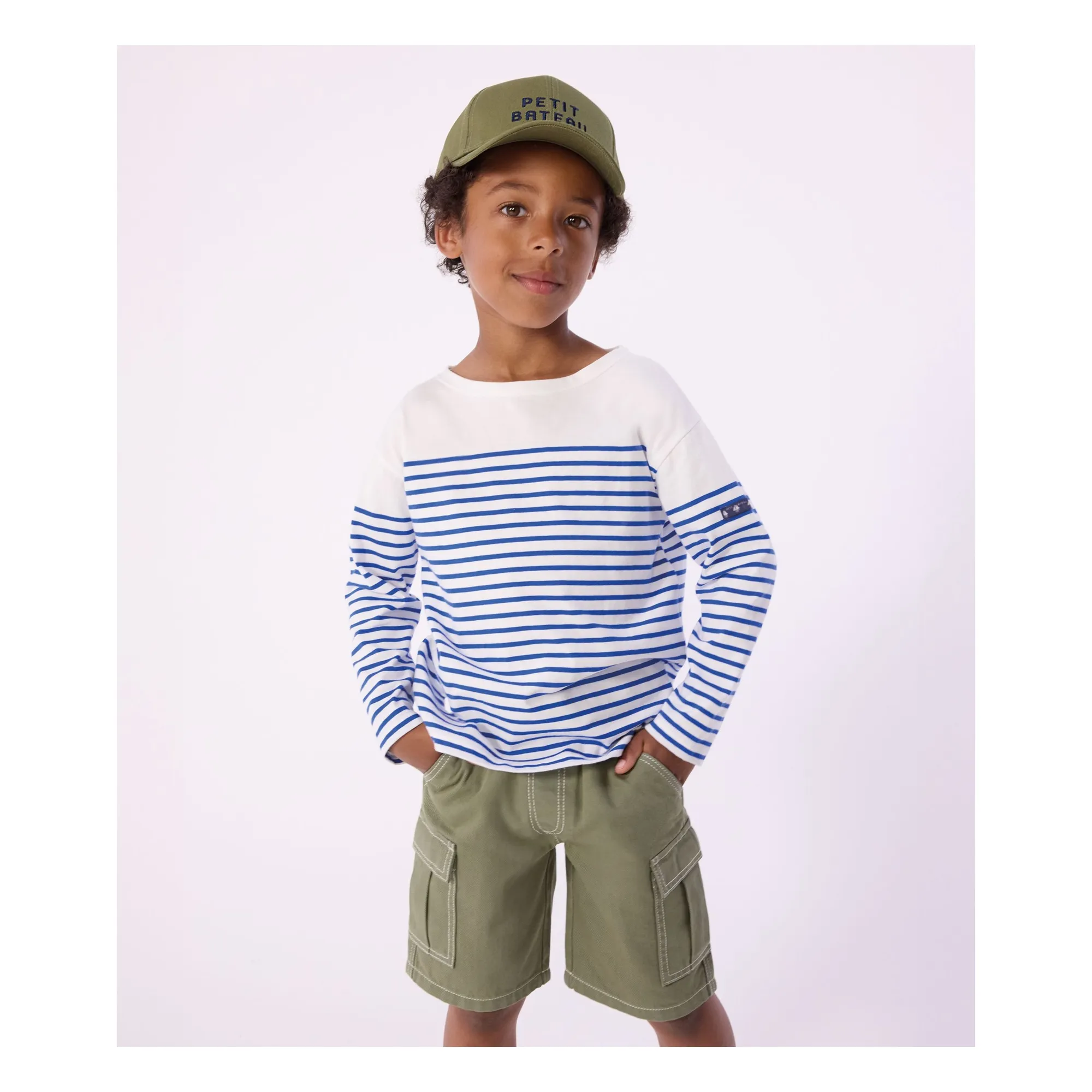 Petit Bateau Blue Lightweight Marinière T-Shirt