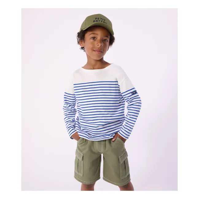 Camiseta ligera Marinière | Azul