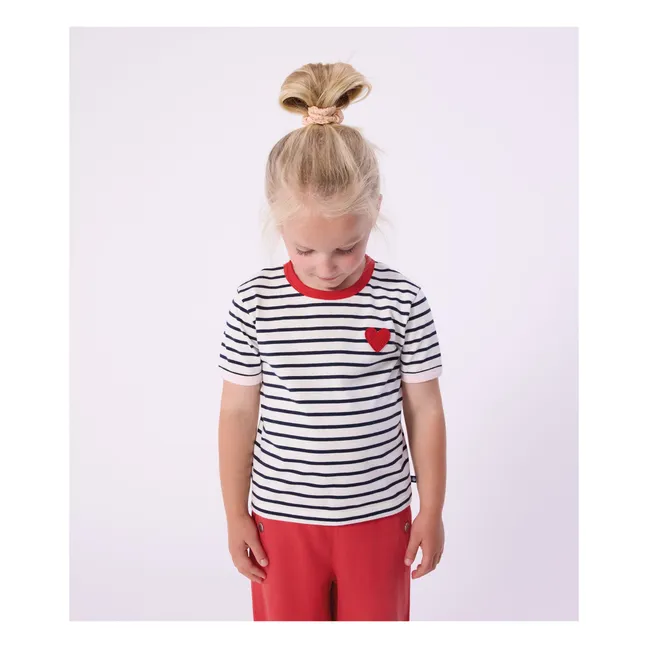 Classic Striped T-shirt | Navy blue