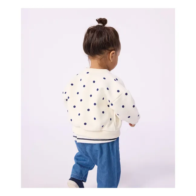 Molton Dots Jacket | Ecru