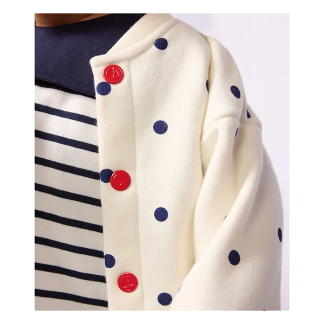 Molton Dots Jacket | Ecru