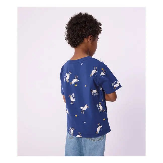 T-shirt Mouettes | Bleu foncé