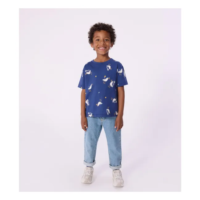 T-shirt Mouettes | Bleu foncé