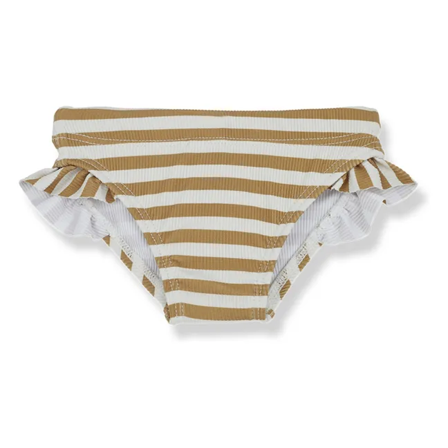 Simona Striped Bath Panties | Mustard