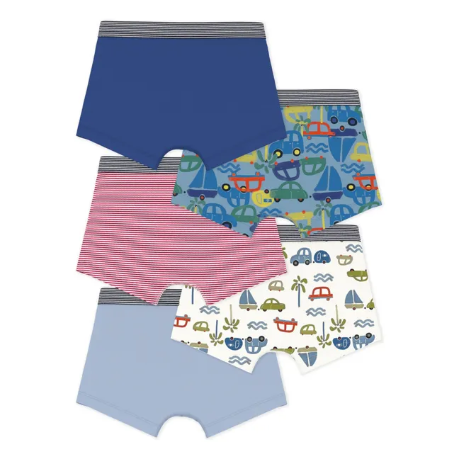Lote 5 Boxers Cars | Azul