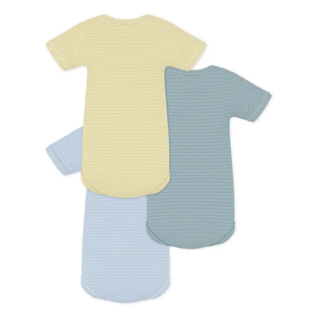 Lot 3 Gestreifte Bodies | Gelb