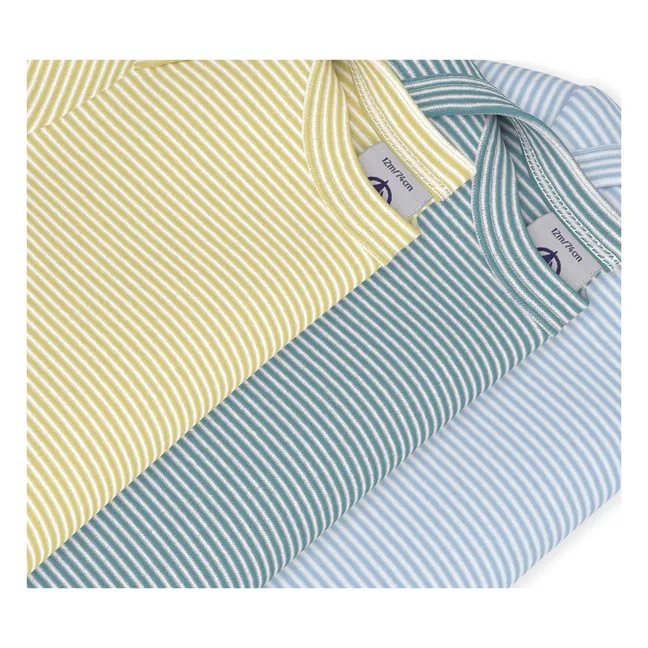 Lot 3 Gestreifte Bodies | Gelb