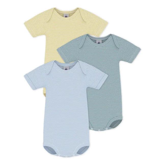 Lot 3 Bodies Rayés | Jaune