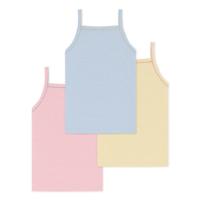 Lot 3 Striped Tank Tops | Yellow