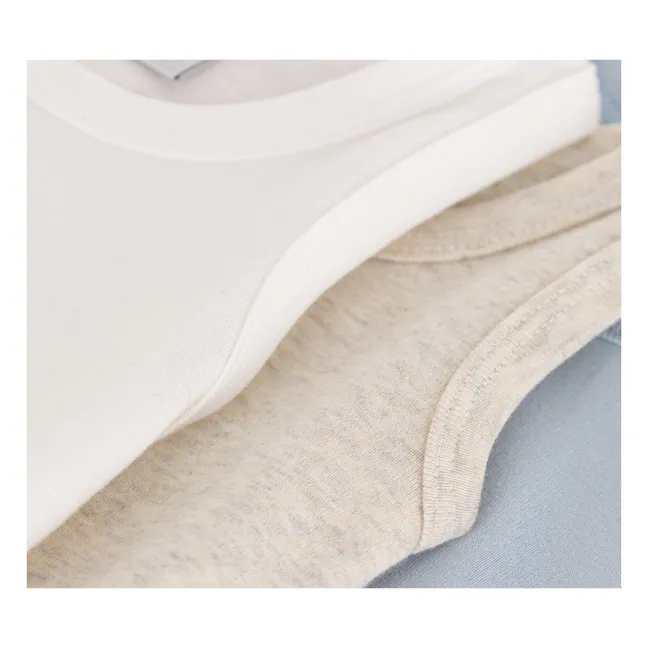 Lot 3 Unisex ärmellose Bodies | Blau