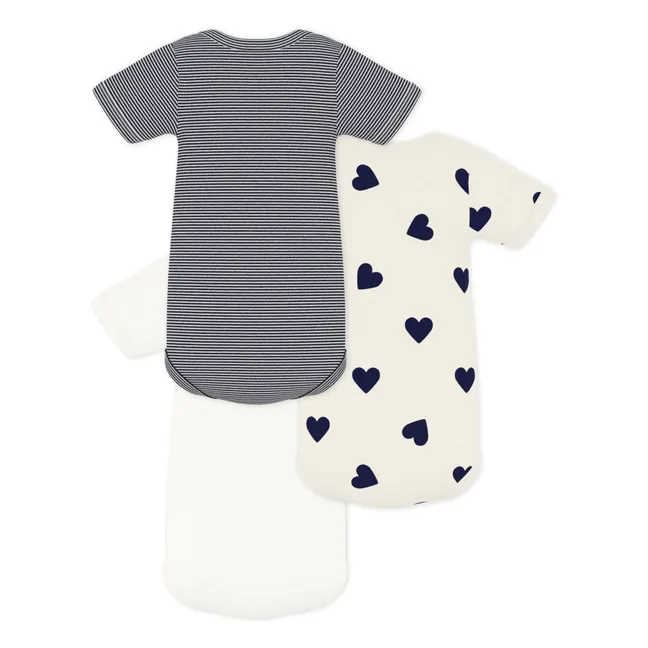 Lot 3 Bodies Je T'aime Coton Bio | Ecru