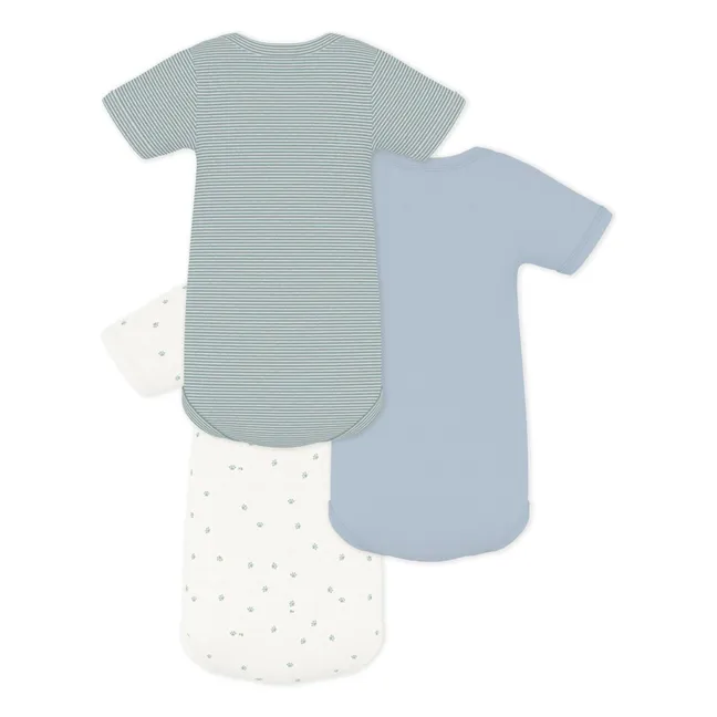 Lot 3 Bodies Pattes | Bleu