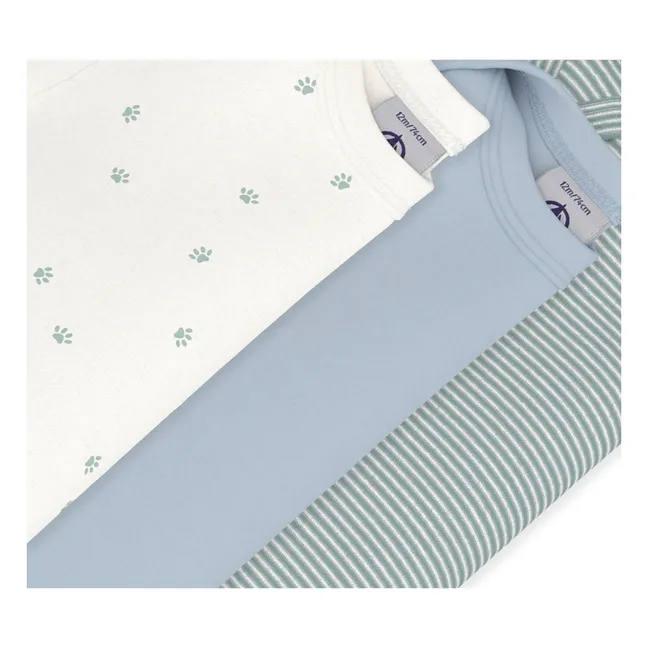Lot 3 Bodies Pattes | Bleu
