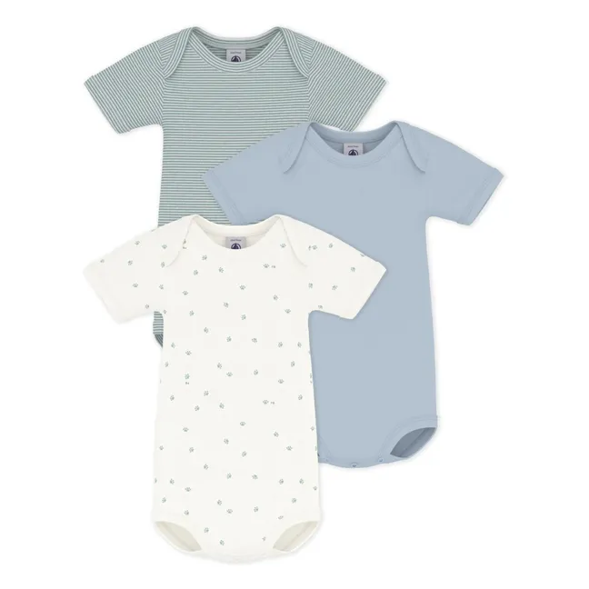 Lot 3 Bodies Pattes | Bleu