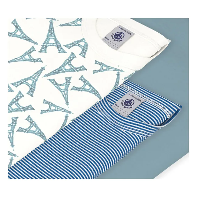 Lot 3 T-shirts Tour Eiffel | Vert